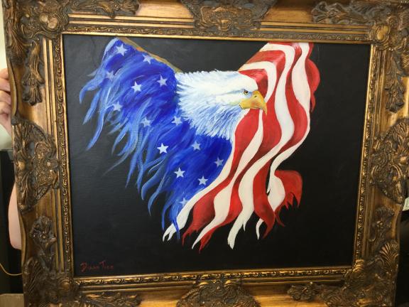 Old Glory Painting for sale in Gouldsboro PA