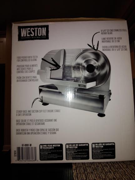 Weston 9 inch Meat Slicer