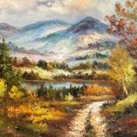 Large Framed Mountain Oil Painting for sale in Grand Lake CO by Garage Sale Showcase member MSE2394, posted 10/11/2020
