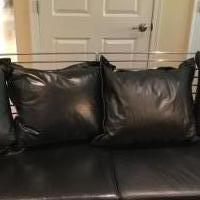 Italian Leather Couch (2) for sale in Riverwoods IL by Garage Sale Showcase member xander13, posted 05/26/2020
