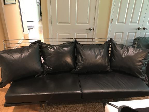 Italian Leather Couch (2) for sale in Riverwoods IL