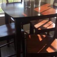 Pub Table with Four Chairs for sale in Cherry Hill NJ by Garage Sale Showcase member wer2020, posted 09/06/2020
