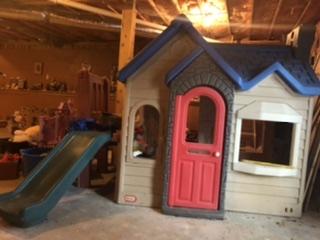 Little Tikes Playhouse with swing & slide attached for sale in Dahlonega GA