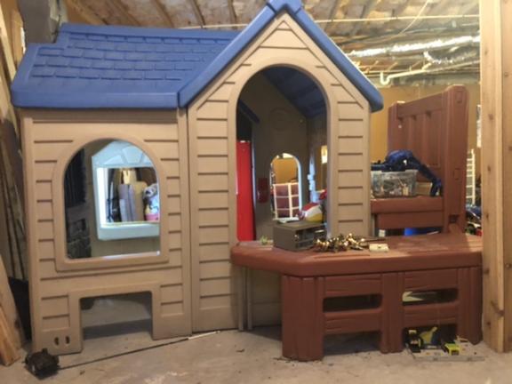 Little Tikes Playhouse with swing & slide attached