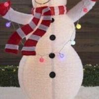 Brand New Boxed 6ft Holiday Living Snowman Sculpture W/ Multicolor LED Incandescent Lights for sale in River Vale NJ by Garage Sale Showcase member jkressen, posted 10/06/2020