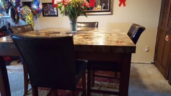 Marble Pub Table