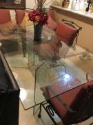 DINNER ROOM ALL GLASS TABLE for sale in Naples FL