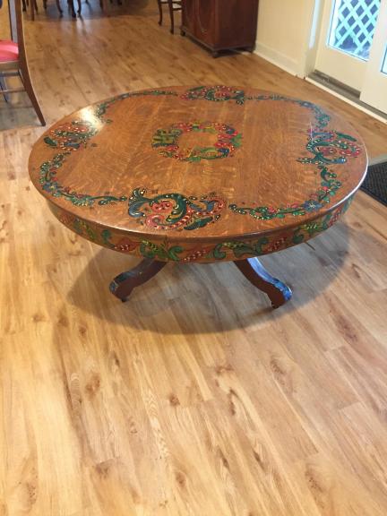 Table - 45” Oak Round Cocktail for sale in Pinehurst NC