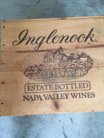 Wooden wine crate