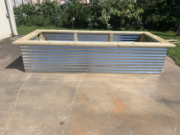 4x10 Raised Garden Bed with 8” Seat