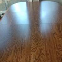 Patio Dining Table with Center Leaf with 6 Roller Chairs for sale in Valparaiso IN by Garage Sale Showcase member dapsgtr2, posted 10/14/2020