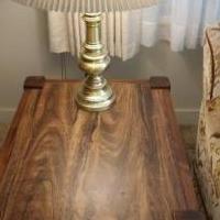 Pair of Oak End Tables with Lights for sale in Valparaiso IN by Garage Sale Showcase member dapsgtr2, posted 10/14/2020