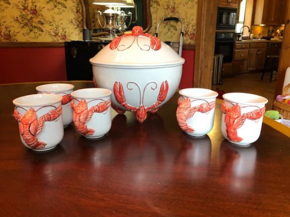 Vietri soup tureen and mugs for sale in Southern Pines NC