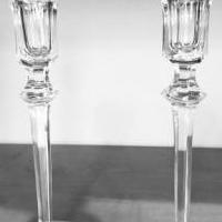 Ragaska Crystal Candlesticks for sale in Cary IL by Garage Sale Showcase member Laurie Teper, posted 12/21/2020