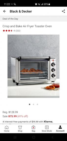 Crisp Bake Air Fryer Oven for sale in Lubbock TX