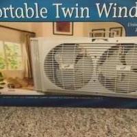 Twin window fan for sale in Rutland VT by Garage Sale Showcase member Donterry, posted 03/01/2021