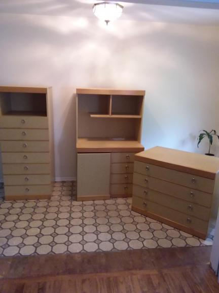 Kids 3 Piece Desk Hutch with Dressers for sale in Bardonia NY