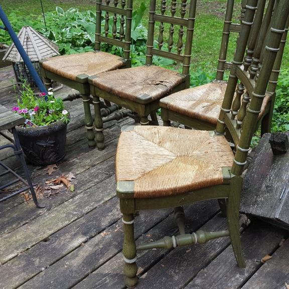 Antique Chairs Rattan Seats