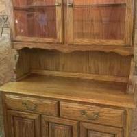 Oak china hutch for sale in Plainfield IN by Garage Sale Showcase member Faulkfam, posted 08/08/2021