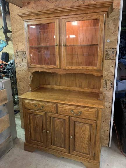 Oak china hutch for sale in Plainfield IN