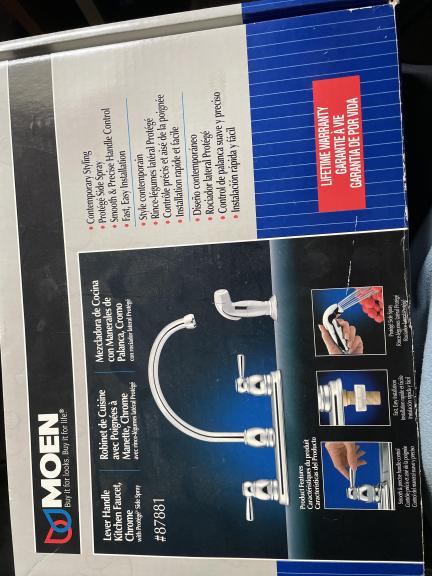 Moen Lever Handle Kitchen Faucet, Chrome for sale in Bridgewater NJ