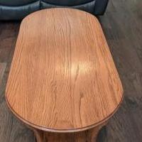 Solid Oak Oval Small Coffee Table for sale in Brunswick GA by Garage Sale Showcase member cottongone2, posted 05/21/2021