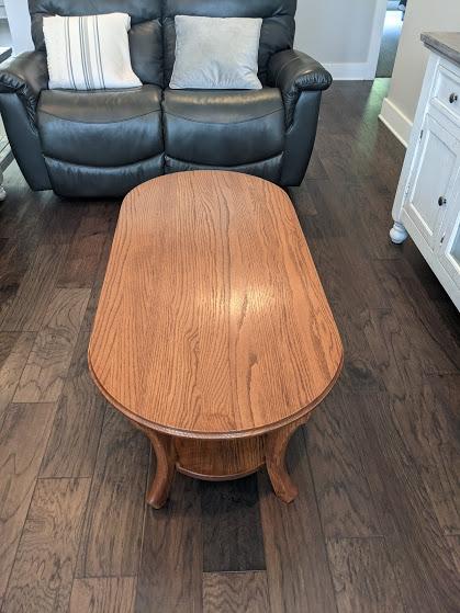 Solid Oak Oval Small Coffee Table for sale in Brunswick GA