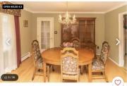 Elegant Solid walnut wood Dining room Set for sale in New City NY