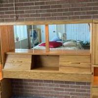 Honey Oak Bedroom set for sale in Saginaw MI by Garage Sale Showcase member Lily, posted 09/04/2021