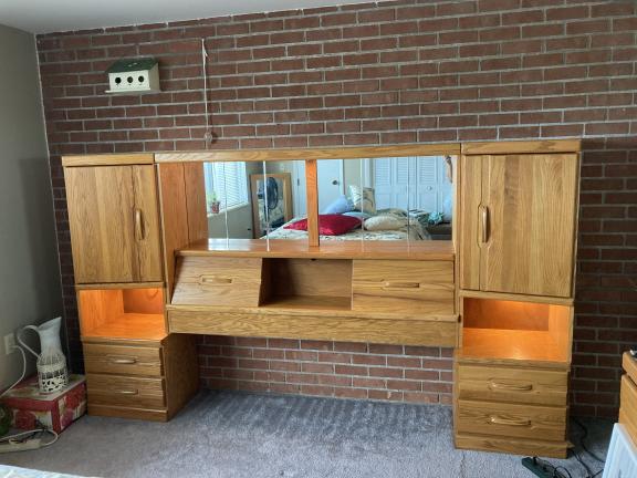 Honey Oak Bedroom set for sale in Saginaw MI