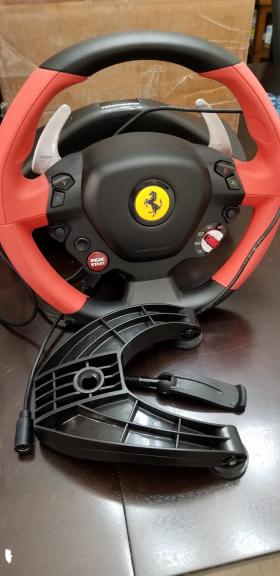 Thrust Master Ferrari Gaming Steering Wheel and pedal