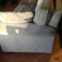Microfiber couch for sale in Turtle Lake WI by Garage Sale Showcase member mikkim@amerytel.net, posted 10/20/2021