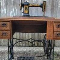 Antique Treadle Sewing Machine for sale in St. Joseph MI by Garage Sale Showcase member jachurchill29, posted 09/30/2021