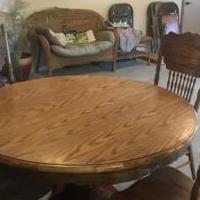 Dining room table and chairs for sale in Martin SD by Garage Sale Showcase member bcgramms, posted 04/08/2021
