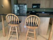 2 Wood bar stools for sale in Franklin Lakes NJ