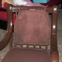 Referbish old rocking chair for sale in Burr Oak MI by Garage Sale Showcase member rock416, posted 10/28/2021