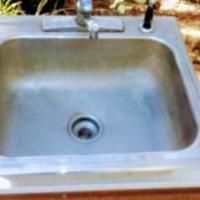 Stainless Kitchen Sink w/Faucet for sale in Brunswick GA by Garage Sale Showcase member Traderjoe, posted 11/17/2021