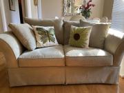 6 foot green loveseat ultra suede couch for sale - excellent condition for sale in Pinehurst NC
