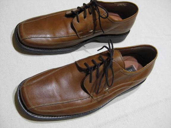 STRUCTURE ITALIAN OXFORD BROWN LEATHER SHOES SIZE 10 1/2 D