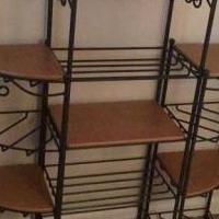 Set of three  longaberger Wright iron wood shelves f for sale in Sellersville PA by Garage Sale Showcase member Cfrits, posted 09/18/2021