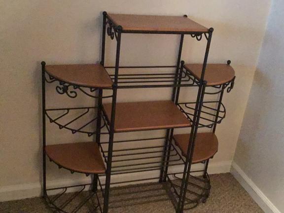 Set of three longaberger Wright iron wood shelves f for sale in Sellersville PA