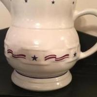 Longaberger Inaugural pitcher made in USA for sale in Sellersville PA by Garage Sale Showcase member Cfrits, posted 09/17/2021