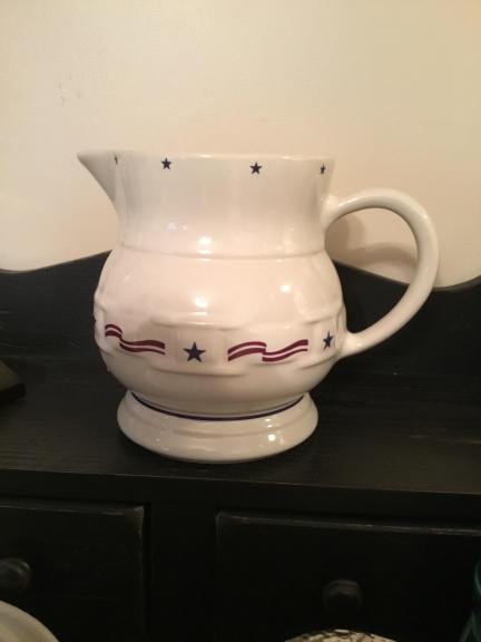 Longaberger Inaugural pitcher made in USA for sale in Sellersville PA