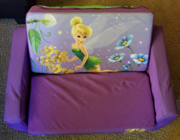 Disney's Tinkerbell Foldable Sofa for sale in Vacaville CA