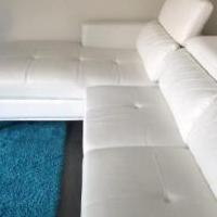Sofia Vergara White Leather L shaped Couch for sale in Largo FL by Garage Sale Showcase member Chevy2021, posted 08/24/2021