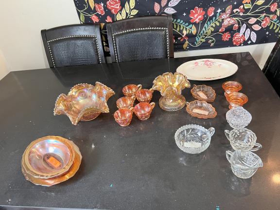Carnival Glass Set