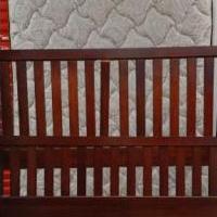 Queen Bed (Mattress, Head/Footboard) for sale in Richmond TX by Garage Sale Showcase member EverythingMustGo!, posted 04/27/2023