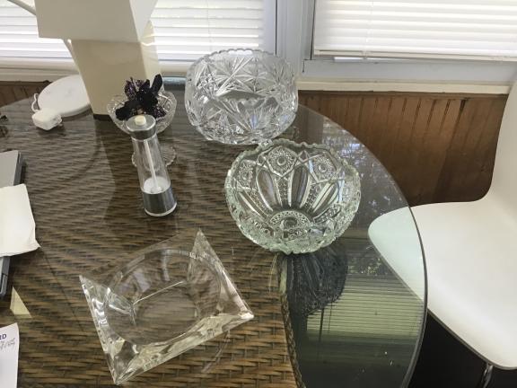 Glassware sale