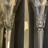 Waterford Crystal Wedding Flutes (set of 2) for sale in Tracys Landing MD by Garage Sale Showcase member JGrote0817, posted 02/14/2023