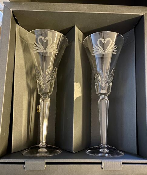 Waterford Crystal Wedding Flutes (set of 2) for sale in Tracys Landing MD